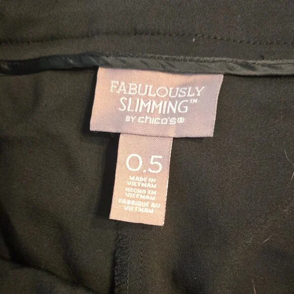 Fabulously Slimming by Chico's - Black Pant - Size 0.5 - EUC - Picture 2 of 5